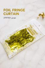 ⁦برداية عيد ميلاد ذهبية FOIL FRINGE CURTAIN موديل 2797421⁩ - الصورة ⁦4⁩