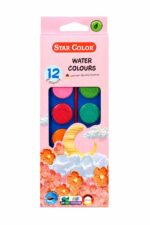 ألوان مائية حجرية Star Color 12 لون مع ريشة - موديل 9102