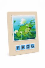 لوحة بزل خشبية لتركيب كلمة FROG - موديل 15791