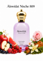 عطر نسائي Alowidat Nische 809 – فاكهي زهري بلمسة مسكية دافئة