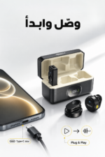 ⁦مايك QBest QB801 مزدوج Type-C لاسلكي لصناعة المحتوى⁩ - الصورة ⁦4⁩