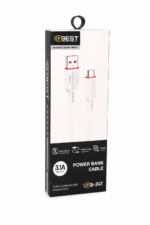 وصلة باور بانك QBest USB TO Type-C بخرج 3.1A - QB24T