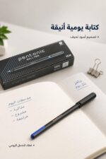 ⁦قلم حبر جاف لينك Pentonic بتصميم أسود - موديل 11648⁩ - الصورة ⁦2⁩