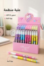 ⁦علبة أقلام رصاص HB 2 ملم برسومات أطفال 48PCS - موديل 1216⁩ - الصورة ⁦8⁩