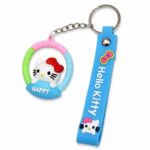 ميدالية مفاتيح سيليكون Hello Kitty مع قشاط - موديل 1340545