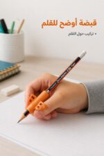 ⁦أداة مسك القلم Pencil Holder برتقالية - موديل 2951⁩ - الصورة ⁦2⁩