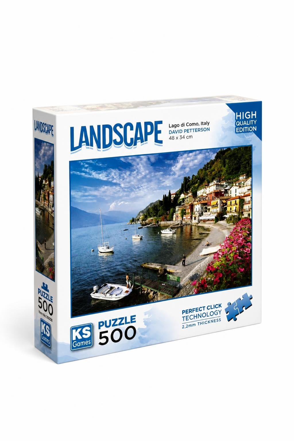 b3f86f46-ec9d-4b15-97aa-4faed18162b3-1.jpg بازل KS Games LANDSCAPE 500 قطعة Lago di Como 12419 - الصورة 1