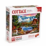 بزل KS Games COTTAGE Mountain Lake 1500 قطعة 85 x 60 CM
