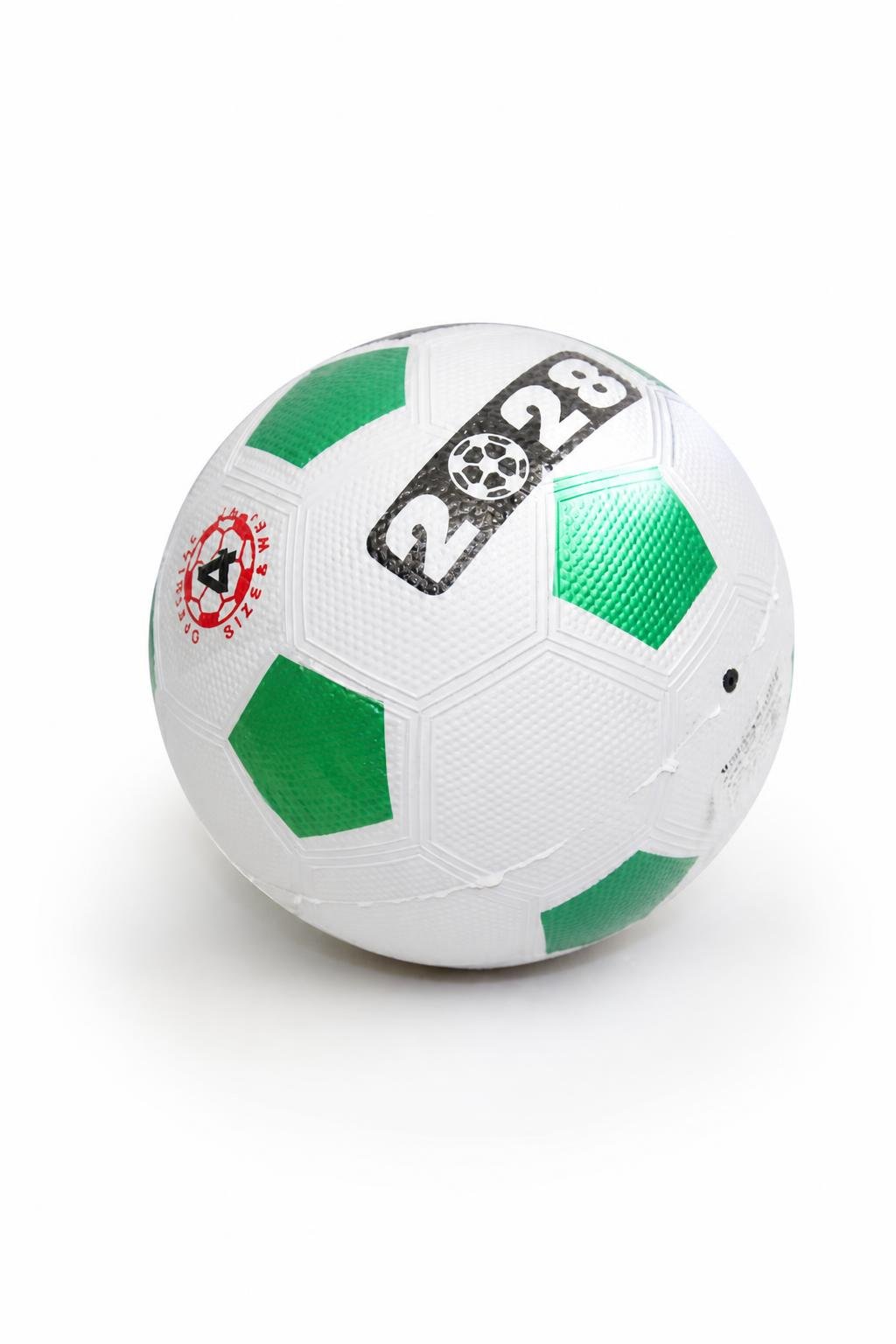 bc227a51-288f-48ea-9a5d-5507aa956947.jpg كرة قدم 2028 بتصميم أبيض وأخضر - موديل 15616 - الصورة 1