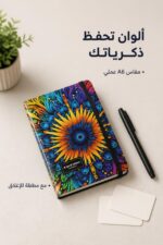 ⁦دفتر ذكريات فني A6 مع مطاطة - موديل 8759⁩ - الصورة ⁦2⁩