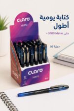 ⁦قلم حبر ناشف Claro VERTU بكتابة طويلة - موديل 12079⁩ - الصورة ⁦2⁩
