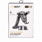 حامل هاتف للسيارة QBest QB2001 بشحن لاسلكي Qi 15W