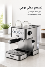 ⁦ماكينة إسبريسو DSP KA3090 بضغط 15 بار وفوهة بخار⁩ - الصورة ⁦4⁩