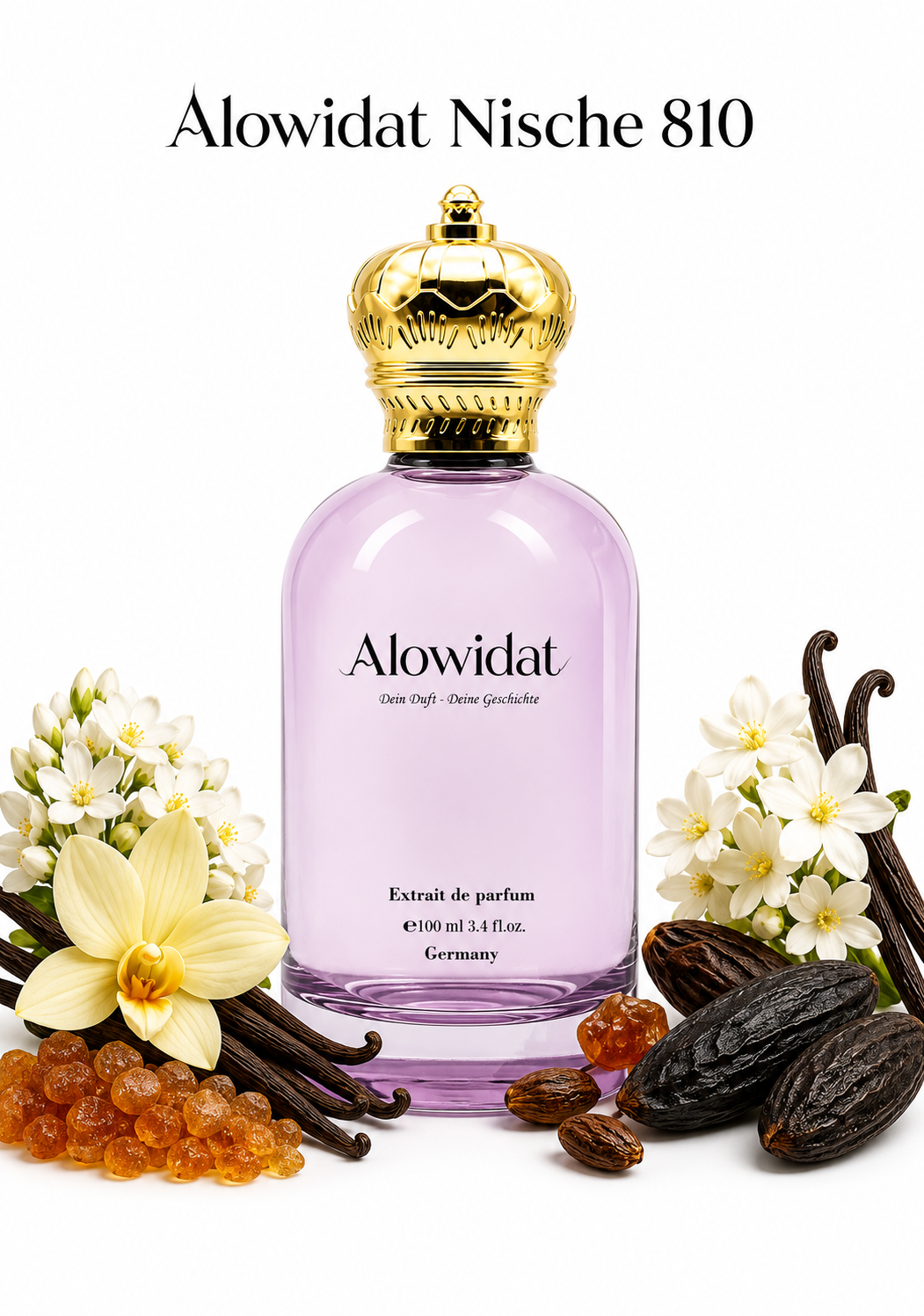 cb8ef82d-5039-48de-8048-c29a7362d5d0 عطر نسائي Alowidat Nische 810 – فانيلي عنبري بلمسة حلوة دافئة - الصورة 1