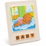 لوحة بزل خشبية مع تركيب كلمة BABY - موديل 15793