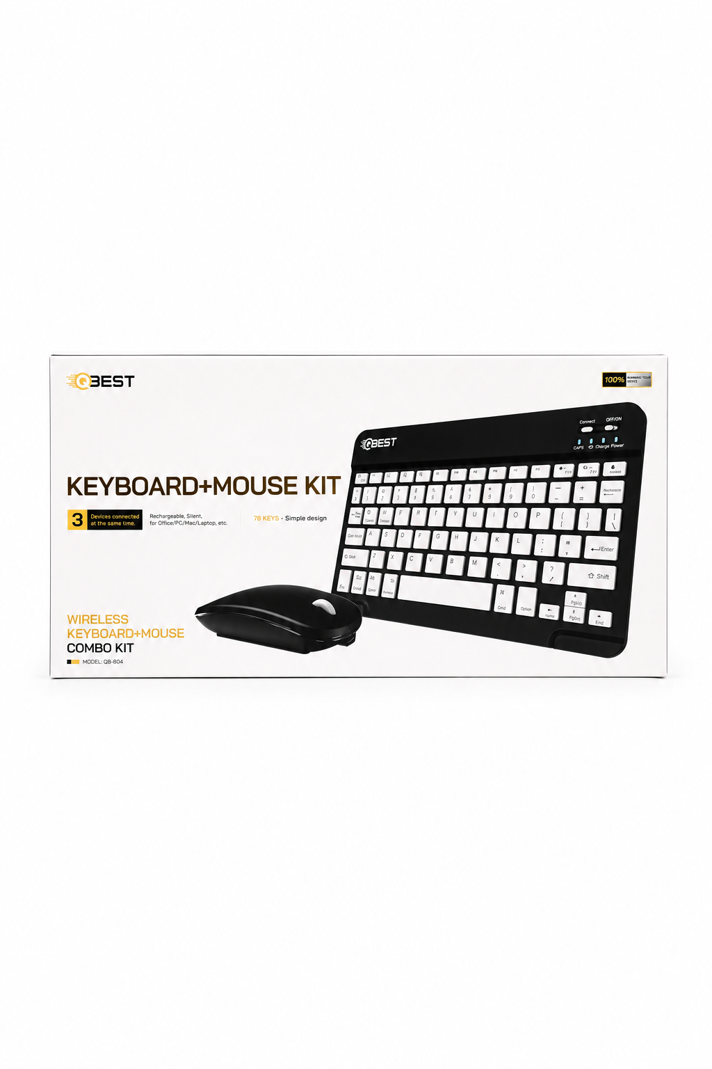 cccef72f-3e16-44fa-a01e-805dbf04339e.png طقم لوحة مفاتيح وماوس لاسلكي QBest QB804 متعدد الأنظمة - الصورة 1