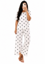 ⁦بجاما قلوب نسائية Soula – بوليستر 100% | M–XL⁩ - الصورة ⁦2⁩