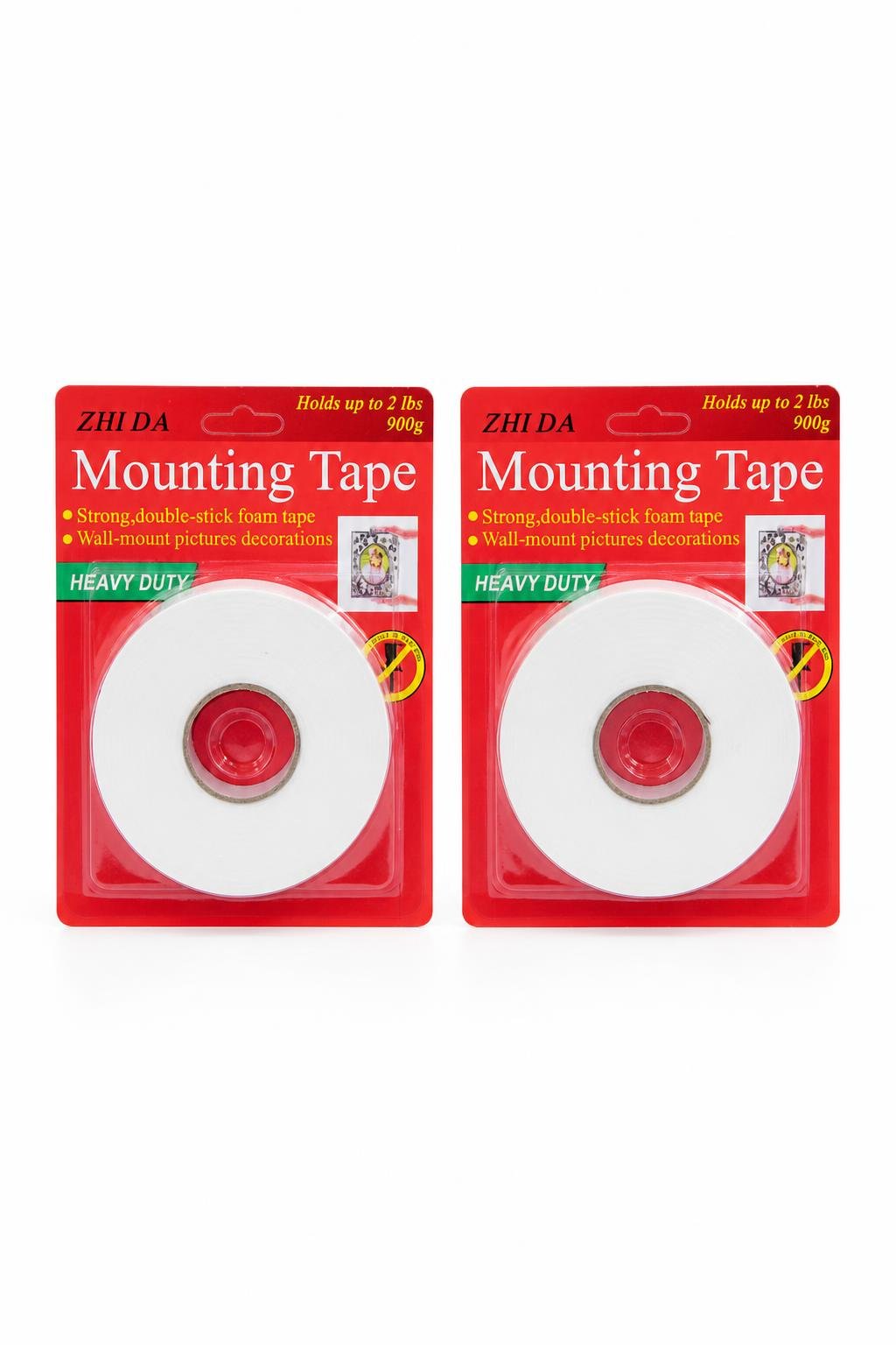 cf8f045b-0c46-4866-9266-fc5f253e15b7.jpg شريط تثبيت دبل فيس ZHI DA فوم يتحمل 900g - 15653 - الصورة 1