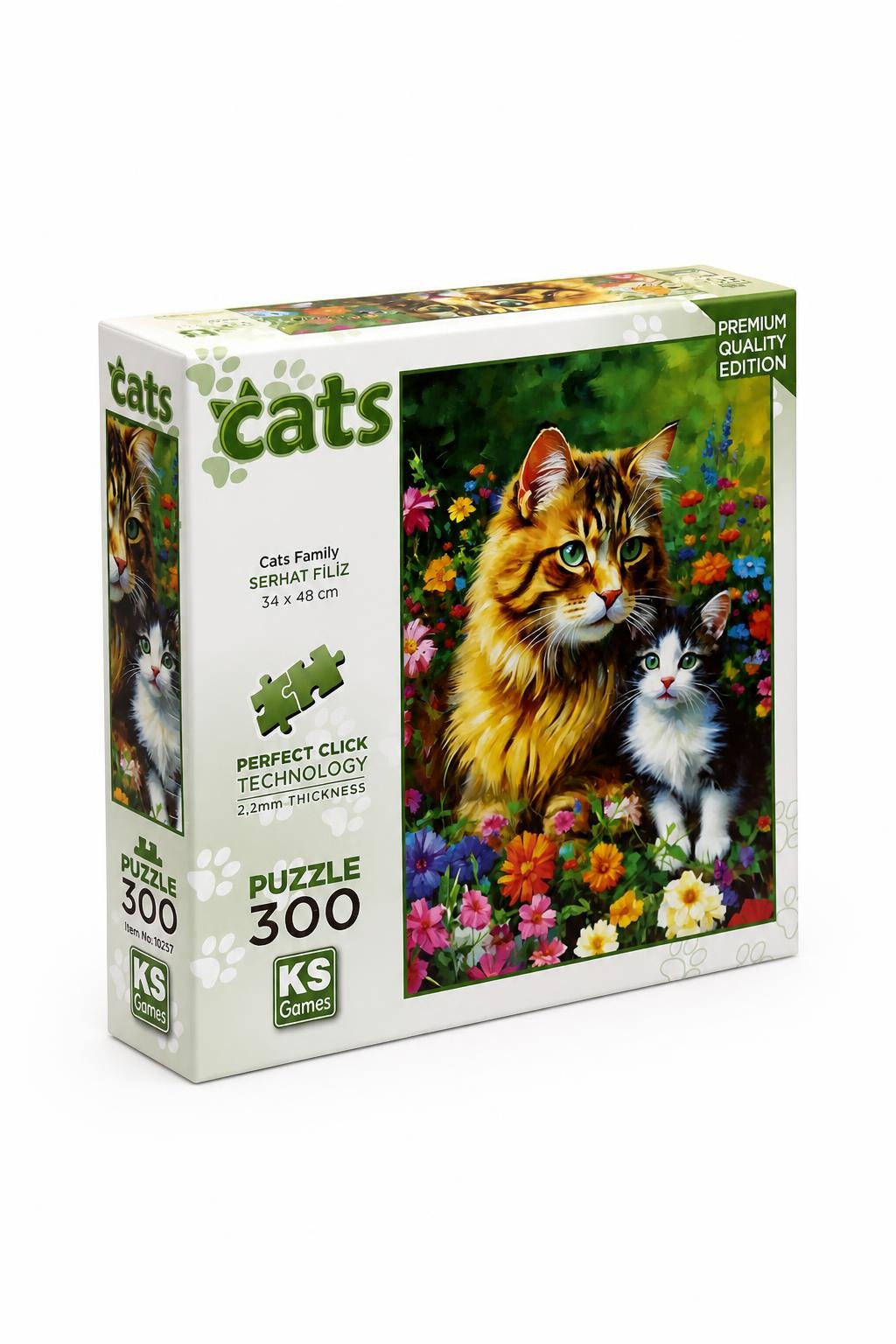 d14833e6-f051-44a1-bde0-e3ac4e8f6878-1.jpg بازل KS Games Cats Family 300 قطعة 34 x 48 cm - موديل 12428 - الصورة 1