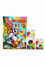 دار النخبة قصة ودفتر تلوين Tom and Jerry مع قناع - 5299