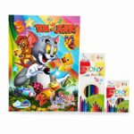 دار النخبة قصة ودفتر تلوين Tom and Jerry مع قناع - 5299