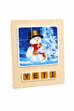 لوحة بزل خشبية مع تركيب كلمة YETI موديل 15788