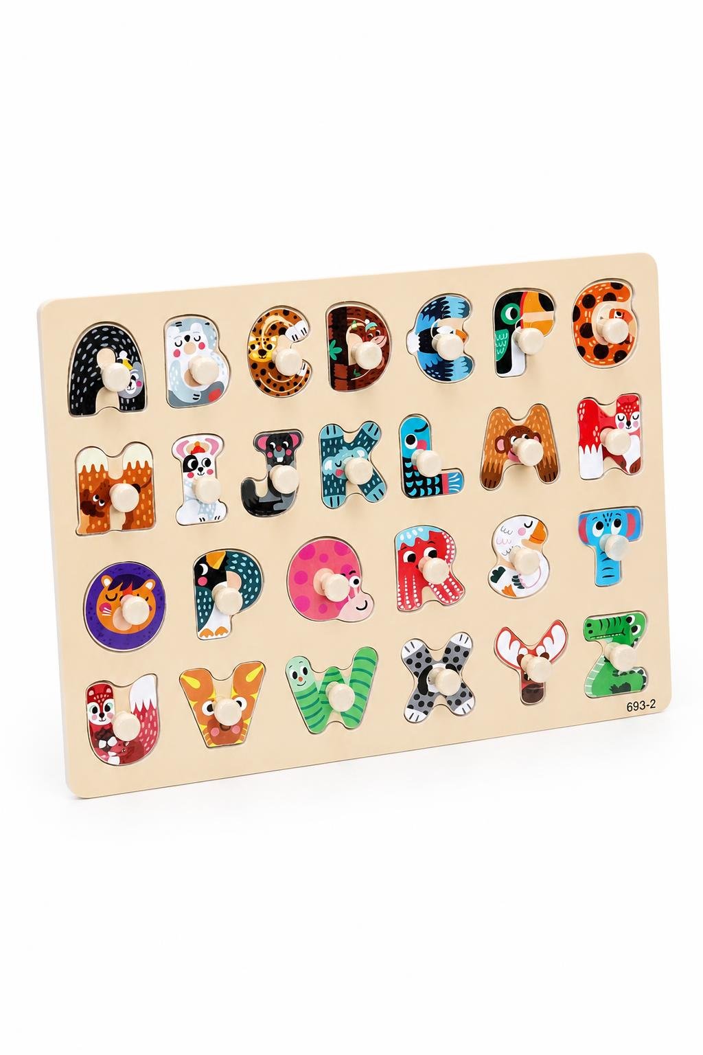 d5c0a10a-d65b-4519-9ab7-5b663ac0ab88.jpg لوح مطابقة الأحرف الإنجليزية بمقابض - موديل 16108 - الصورة 1