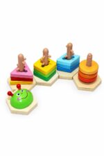 لعبة Caterpillar Peg Puzzle من EDU TREE للأعمار 18+ شهر - 15997