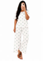 ⁦بجاما قلوب نسائية Soula – بوليستر 100% | M–XL⁩ - الصورة ⁦4⁩