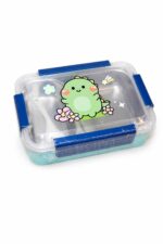حافظة طعام ستانلس ديناصور بمقسمين وملعقة - 3550828
