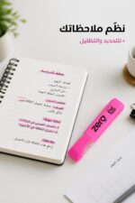 ⁦قلم هاي لايتر zero MISS Flat Neon وردي - موديل 16466⁩ - الصورة ⁦2⁩