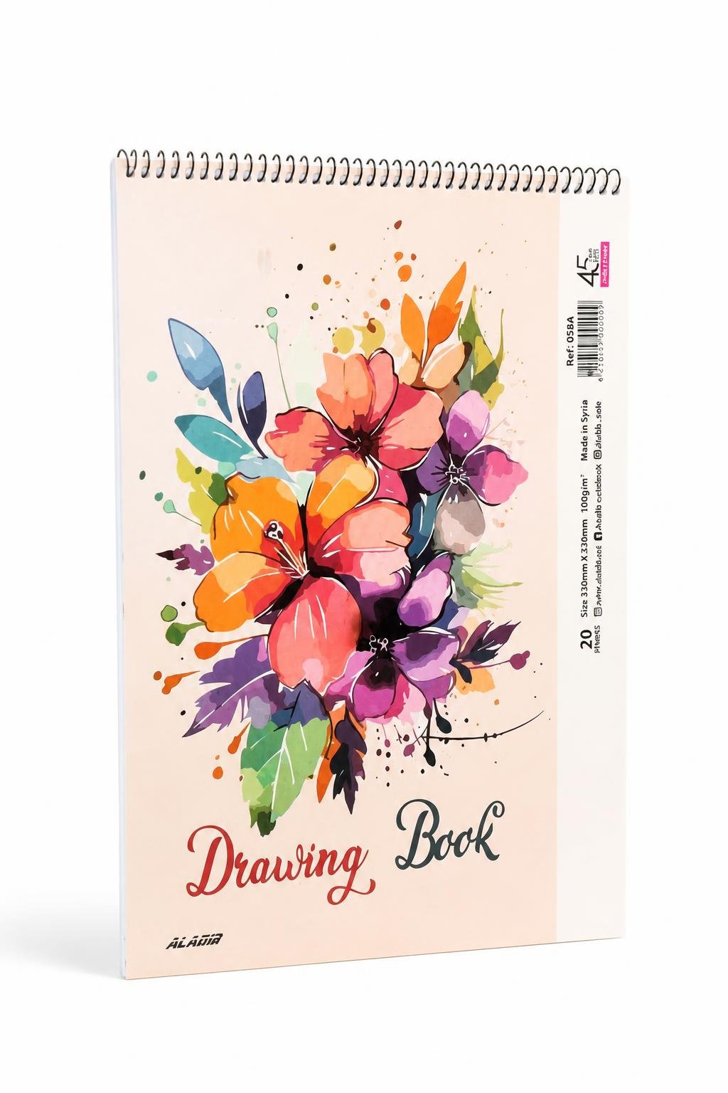 db3d115c-a09b-427a-8adb-4c63c37b1be9.jpg دفتر رسم كبير الأديب 20 ورقة 330mm x 230mm - 12368 - الصورة 1