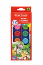 علبة ألوان مائية Star Color 12 لون مع ريشة - موديل 9101