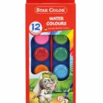 علبة ألوان مائية Star Color 12 لون مع ريشة - موديل 9101