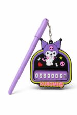 قلم جل أزرق بنفسجي مع بيانو Kuromi - موديل 9332