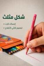 ⁦ألوان خشبية Pikasso Pikalor طويلة 12 لون مثلثة - 12065⁩ - الصورة ⁦3⁩