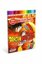 دفتر تلوين Dragonball Z صغير مع 2 ورقة ستيكر - 16561