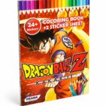دفتر تلوين Dragonball Z صغير مع 2 ورقة ستيكر - 16561