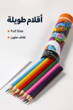 ⁦أقلام تلوين خشبية Pikasso 12 لون طويل بعلبة أسطوانية 12066⁩ - الصورة ⁦4⁩