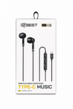 سماعات QBest QB717 عضم Type-C مع مايك وتحكم بالصوت