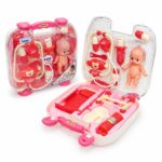 لعبة حقيبة طبيب إسعاف أولية مع سرير وبيبي - 16270
