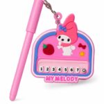 قلم جل أزرق وردي مع بيانو موسيقى My Melody - موديل 9335