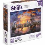 بازل KS Games Ships Charleston Harbor 1500 قطعة - موديل 12433