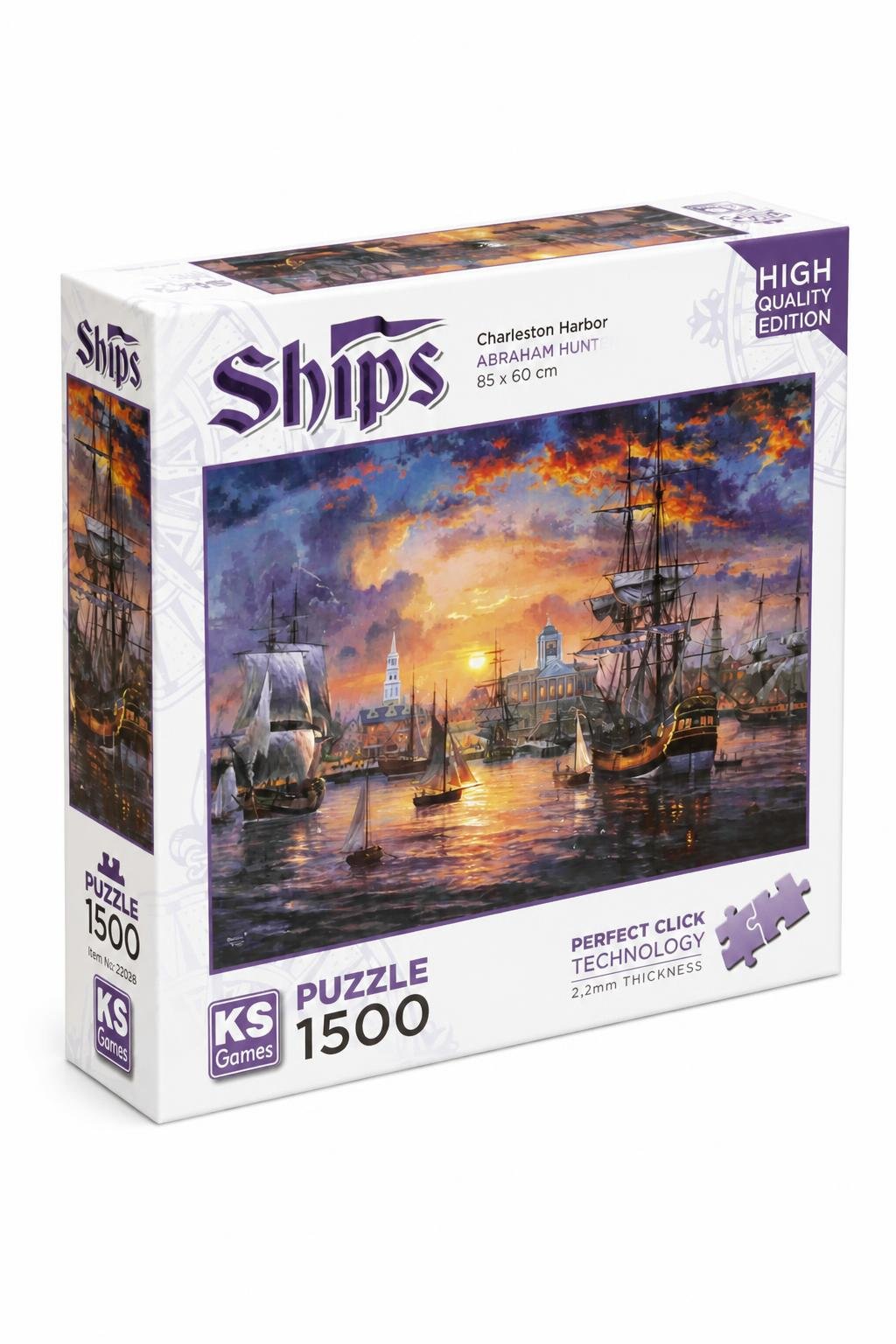 e7a8b734-7350-406e-993a-8abf51b78131-1.jpg بازل KS Games Ships Charleston Harbor 1500 قطعة - موديل 12433 - الصورة 1