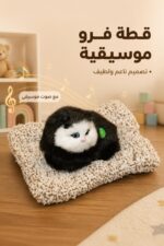 ⁦قطة فرو موسيقية مع بساط ناعم - موديل 14593⁩ - الصورة ⁦2⁩