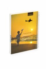 دفتر الأديب هارد كفر سلك قياس وسط 200 ورقة - 12718