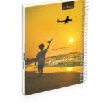 دفتر الأديب هارد كفر سلك قياس وسط 200 ورقة - 12718