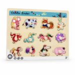 لوح مطابقة الحيوانات Chinese Zodiac بمقابض - موديل 15942