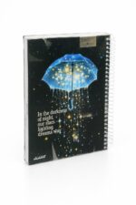 دفتر الأديب هارد كفر سلك قياس وسط 200 ورقة - 12723