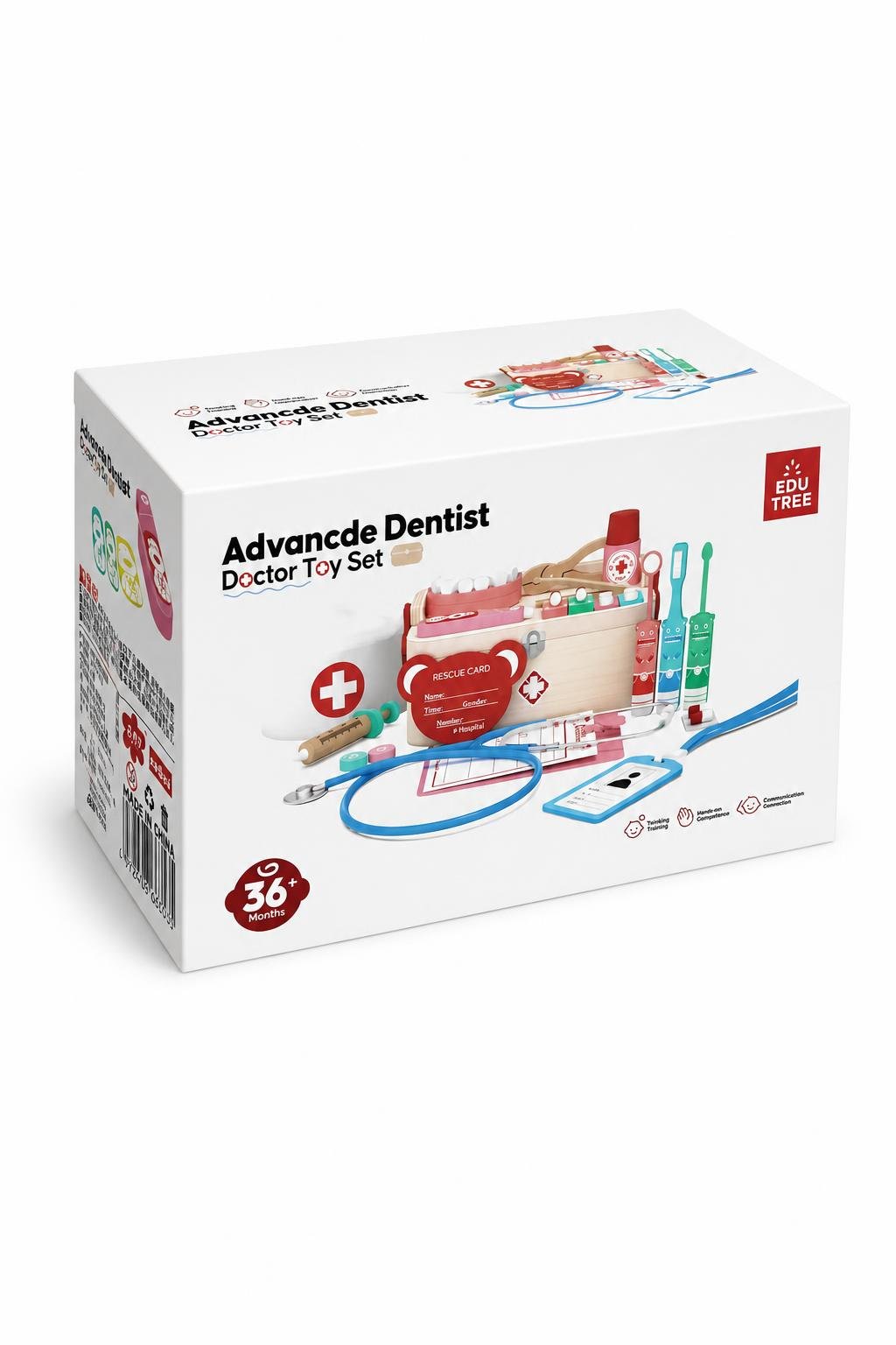 f2a228ae-3083-4a1d-aaa3-321e4da012d2.jpg لعبة طبيب الأسنان الخشبية EDU TREE 8106900 لعمر 36+ شهر - الصورة 1